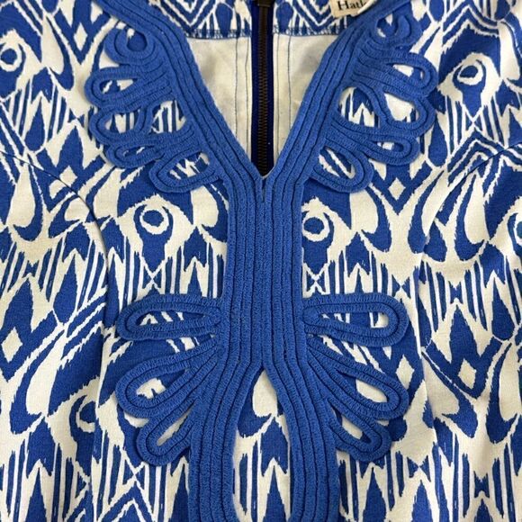 Hatley Dress Womens size Small petite Ikat Print Shift cotton blend embroidered - Picture 11 of 13